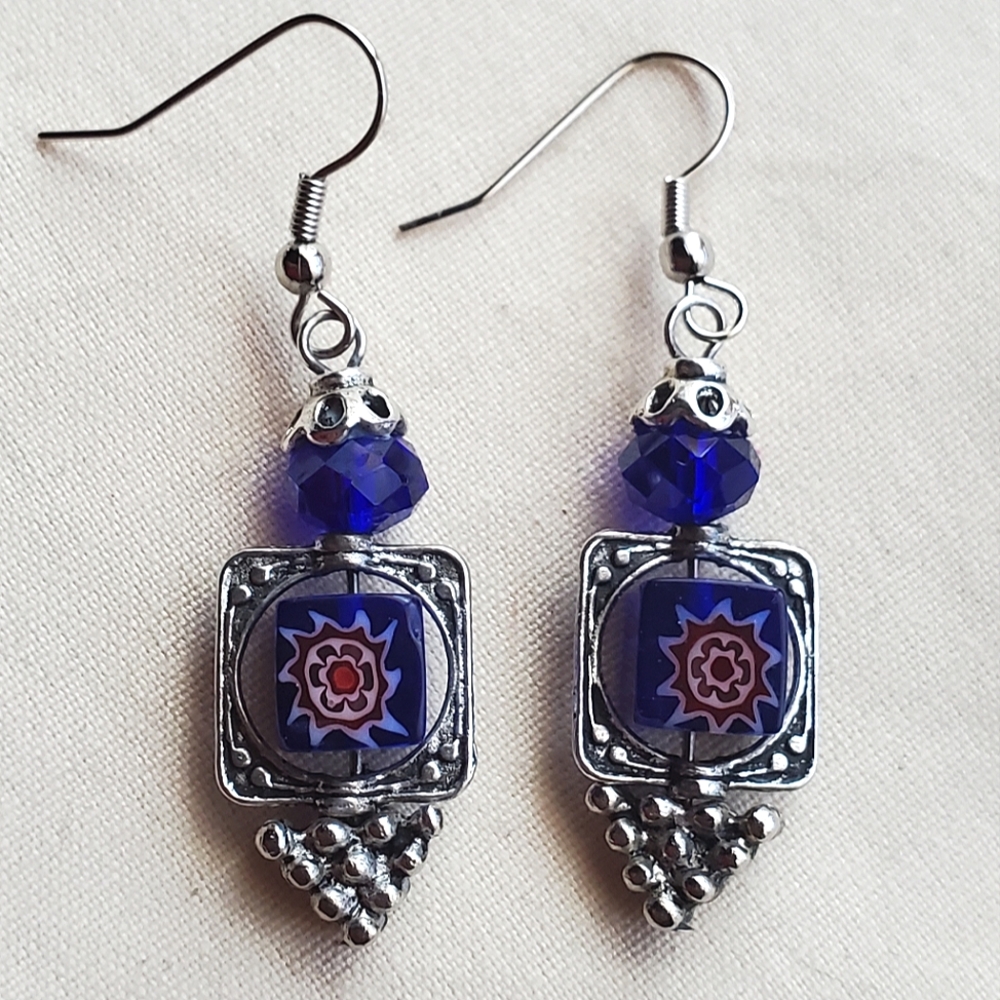 Handmade Millefiori Earrings